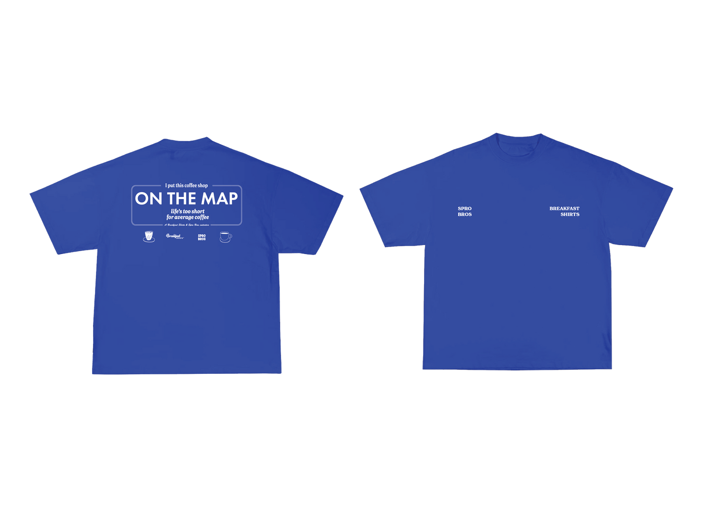 On The Map - Spro Bros X Breakfast Shirts (Blue)